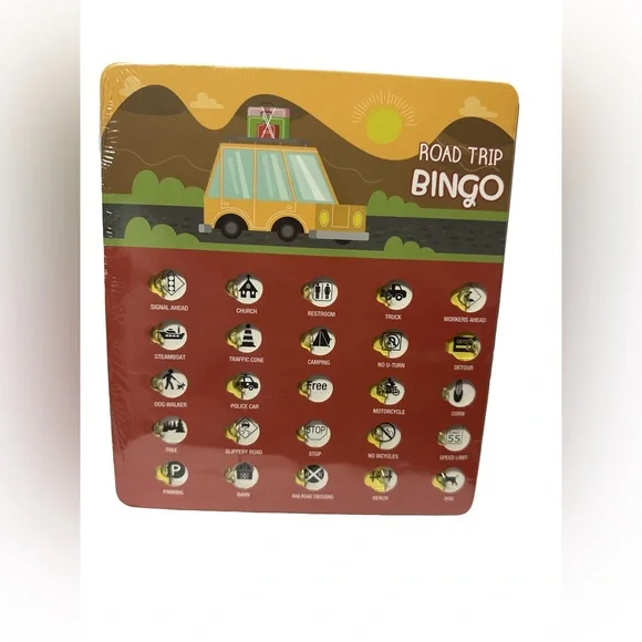 Rev up Your Road Trips with Road Trip Bingo - The Ultimate Travel Game! SET OF 4 - Picture 2 of 4